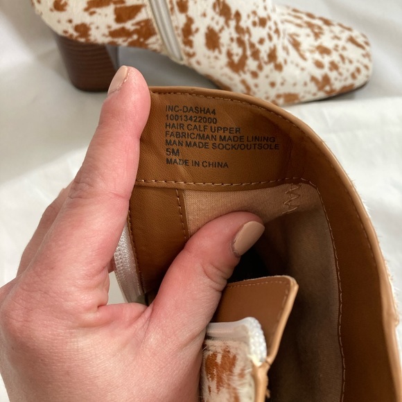 International Concepts - Calf Hide Ankle Boots - US Women’s Size 5 - Picture 7 of 7